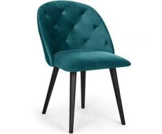 Chaise Honor Velours Vert - Vert