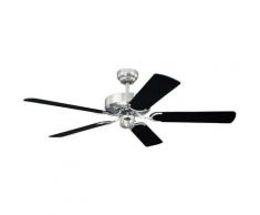 Ventilateur de plafond Westinghouse Chrom Cyclone 5 pales (Ø) 132 cm noir-argent