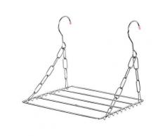 Balcon Pliante Chaussure Séchage Rack Vêtements Sèche-Linge en Acier Inoxydable Blanchisserie