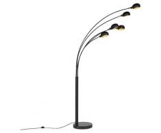 Lampadaire Design noir 5 lumières - Sixties Marmo Qazqa Moderne, Design Luminaire interieur