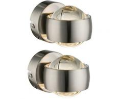 Lot de 2 appliques murales LED UP DOWN spotlights