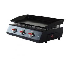 Brasero - FAVEX - Plancha Valencia 3 Feux Cooking Box - Surface de cuisson 65,7 x 34 cm - 3