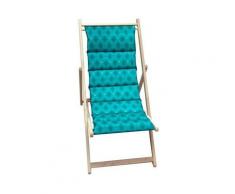 Jardin Prive - Chilienne matelassée Manaos - Toile amovible - Vert emeraude