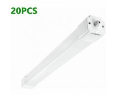 20X ANTEN Reglette Tube LED 120CM , 36W 3600LM Réglette Lumineuse LED Blanc Naturel Reglette LED de
