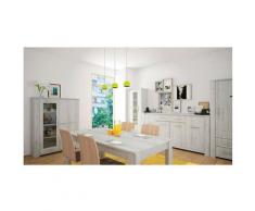 Azura Home Design - Salle à manger complète JORK gris cérusé - Vitrine: Sans - Gris