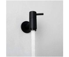 Bares - Robinet de jardin noir/chrome mural lave-linge vadrouille piscine jardin extérieur salle de