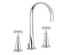 Mélangeur lavabo 3 trous Carlos Primero Chromé
