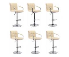 Beige Beige, Lot De 6, Tabouret De Bar, Bar De Cuisine