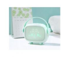 Betterlife - Petit réveil veilleuse enfant chambre étudiante réveil vert