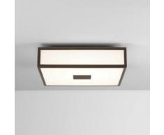 Plafonnier carré Mashiko LED II 300 IP44 salle de bain - Bronze - Bronze