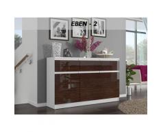 RIGA 2 | Commode contemporaine chambre/salon/bureau Gloss 40x120x98 | 3 tiroirs 3 portes | Dressing