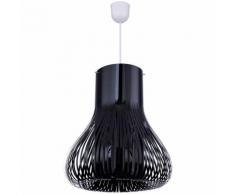 Lampe à suspension LED, noir, D 35 cm