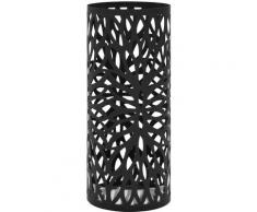 Porte-parapluie Feuilles Acier Noir