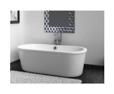 Baignoire balnéo design ovale LOFT blanche