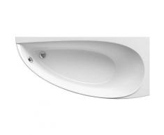Ravak Avocado Baignoire d'angle gain de place, orientation droite 150 x 75 cm en acrylique, Blanc