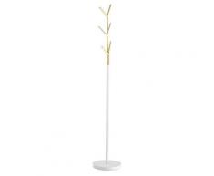 Herdasa - Porte-manteau en métal couleur blanc et doré collection Arbre by