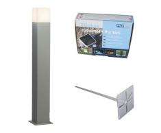 Lampe d'extérieur Denmark P70 gris avec épingle de terre et manchon de câble Qazqa Moderne