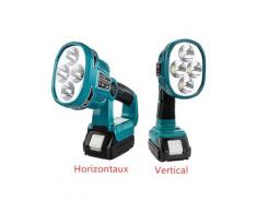 Gisam - Lampe torche 12W 18V 1120 Lumen Extérieur avec usb - Vertical