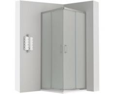 LANA Cabine douche H 185 cm porte coulissante opaque 70x85 cm