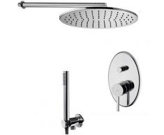 Paffoni - Solution de douche complète avec: pommeau de douche, mélangeur et set de douchette.(code