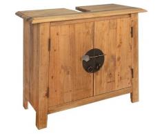 Topdeal VDTD11976_FR Meuble-lavabo de salle de bains pin massif recyclé 70x32x63 cm