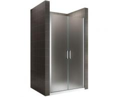 KAYA Porte de douche H 195 largeur réglable 92-95 cm opaque