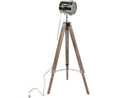 Lampadaire trepied Movie - Bois foncé