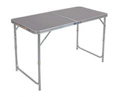 Table de Camping Pliante.table de Jardin.Table de travail.Table de Balcon.réglable en Hauteur en