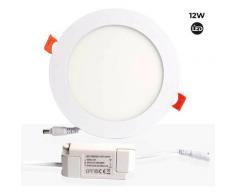 Spot LED 12W encastrable extra-plat rond | Blanc Neutre