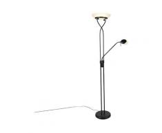 QAZQA empoli - LED Dimmable Lampadaire avec lampe de lecture Moderne variateur inclus - 1 lumière