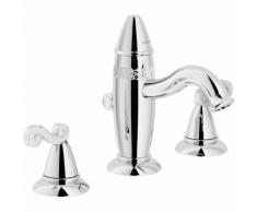Mélangeur lavabo 3 trous Nobili Dubai DB00211/1CR | Or - 1"1/4
