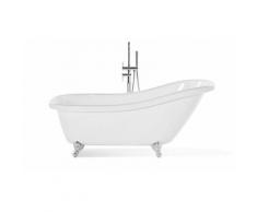 Baignoire autoportante de forme ovale en acrylique blanche CAYMAN