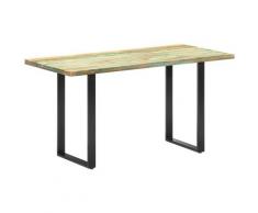 Youthup - Table de salle à manger 140x70x76cm Bois de récupération massif