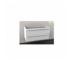 Sous meuble de lavabo RIHO BRONI 100x48x H 50,5 cm - Bois laqué satiné mat