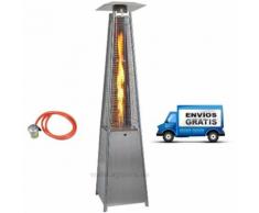 Chauffage à Gaz Extérieur Pyramide en Acier Inoxydable pour Terrasse