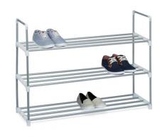 Meuble à chaussures en métal HxlxP: 70 x 90 x 30 cm range-soulier armoire à chaussures étagère