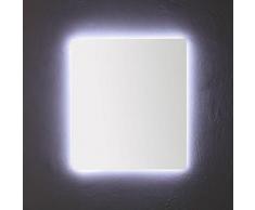 Miroir De Salle De Bain 80X70 Cm Avec Rétro-Éclairage À Leds