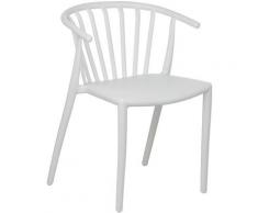 Chaise de jardin Ivor Polypropylène - Blanc - Sklum