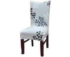 Housse de Chaise Extensible Amovible Lavable Moderne Couverture de Chaise pour Salle à Manger