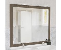 Miroir MIRALT décor vienna avec appliques LED - 140x109 cm