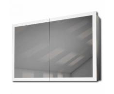 Armoire De Toilette Avec Capteur Et Prise Rasoir Intérieure k466W - Couleur LED : Blanc