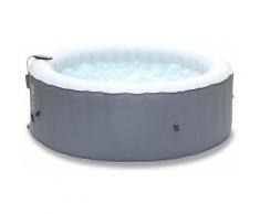 Spa MSPA gonflable rond – Kili 4 gris - Spa gonflable 4 personnes rond 180 cm. PVC. pompe.
