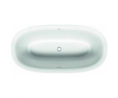 Duravit Baignoire Tulip blanche autoportante, ovale, L : 1600 mm x l : 800 mm, 2x coulisses, 700468