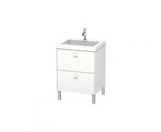 Duravit Brioso meuble lavabo c-collée avec socle sur pied 60,0x48,0 cm, 2 tiroirs, sans trop-plein,
