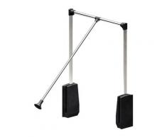 Elévateur de penderie acier - boîtier noir - Largeur dressing 920-1240 mm