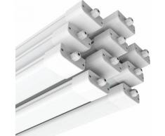 10×Anten Neon Tube Garage 150CM 45W Tube Neon LED Étanche IP65 Reglette LED 150CM Anti-Poussière