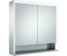 Armoire de toilette Keuco Royal Lumos 14302, 2 portes pivotantes, murales, 800mm - 14302171301