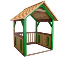 Jane Maison Enfant en Bois FSC | Maison de Jeux pour l'extérieur / Jardin en marron & vert |