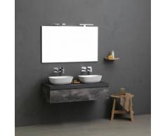 Meuble Suspendu Modulable Valentina 120 Cm Double Lavabo