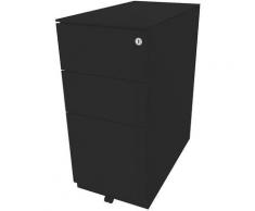 Bisley Caisson roulant Note™, avec 2 tiroirs universels, 1 tiroir pour dossiers suspendus, h x l x
